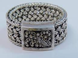 Journey By Lois Hill Sterling Silver Granulated Woven Ring 9.7g