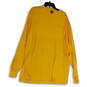 Mens Yellow Regular Fit Crew Neck Long Sleeve Pullover T-Shirt Size XL image number 3