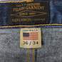 Filson's' Garment MN's Dark Wash Blue Denim Jeans Size 36 x 34 image number 3