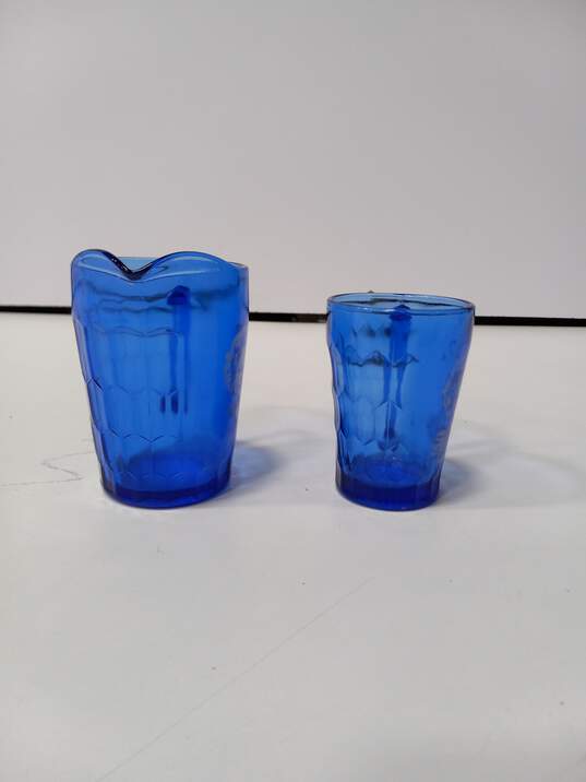 Blue Sherley Temple Mini Glass Cup & Pitcher Bundle image number 4