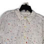 NWT Womens Multicolor Spread Collar Long Sleeve Button-Up Shirt Size XXL image number 3
