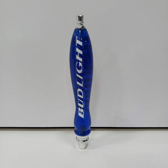 Bud Light Acrylic Blue Draft Beer Tap Handle image number 1