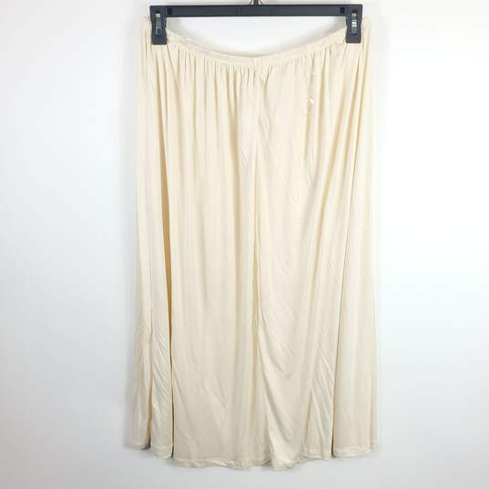 Mancyfit Women Ivory Midi Flare Skirt XXL NWT image number 2