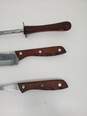 Lot of 3 Viking Super Stainless Chef Knife+FORK/Traditional Tramontina Ribbed Chair image number 2