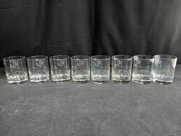 Set of 8 Monogrammed Clear Whisky Glasses alternative image