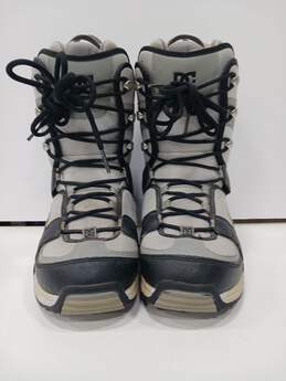 DC Men's Gray/Black/Dark Gray Snowboard Boots Size 9