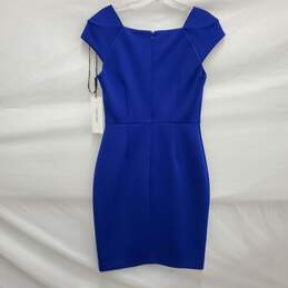NWT Calvin Klein WM's Cap Sleeve Shift Royal Blue Dress Size 4 alternative image