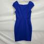 NWT Calvin Klein WM's Cap Sleeve Shift Royal Blue Dress Size 4 image number 2