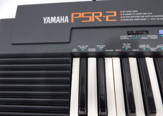 VNTG Yamaha Model PSR-2 Portable Electronic Keyboard w/ Accessories image number 2