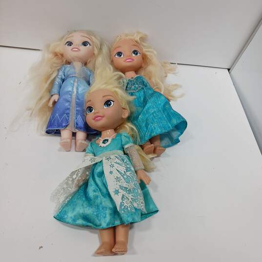 5PC Disney Frozen Various Play Dolls w/ Outfits Bundle image number 5