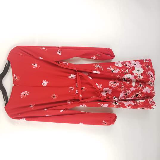 White House Black Market Women Red Floral Dress Size 4 NWT image number 2
