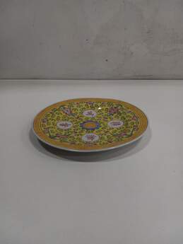 Yellow & Red Asian Porcelain Plate alternative image