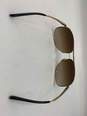 Mens Brown Gradient Lens Metal Frame Aviator Sunglasses J-0550898-H image number 2