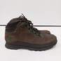 Timberland Men's Brown And Green Leather Hiking Boots Size 10.5 M image number 1