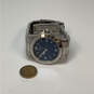 Designer ESQ Swiss E5099 Silver-Tone Blue Round Dial Analog Wristwatch image number 3