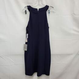 NWT Eliza J WM's Navy Blue Halter Neck Circle Eyelet Mini Dress Size 8 alternative image