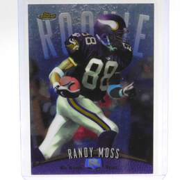1998 HOF Randy Moss Topps Finest Rookie No Protector Minnesota Vikings