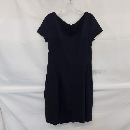 Theory Black Sleeveless Midi Dress Size 12 image number 2