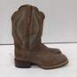 Ariat Women's Brown Leather Square Toe Western Boots 7B image number 1