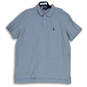 Mens Gray Short Sleeve Collared 2 Button Pullover Golf Polo Shirt Size 2XL image number 1