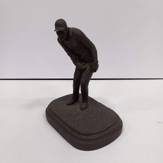 Michael Garman Bronzetone Golfer Statue image number 2