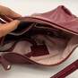 Coach Womens Red Leather Ashley Inner Pocket Detachable Strap Zipper Hobo Bag image number 5