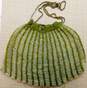 Antique Art Deco Green Clear Beaded Chain Purse - For Repair 167.5g image number 1