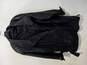 Men's Black Leather Coat Size 44 image number 1