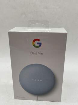 Google Nest Mini Blue Bluetooth Wifi Round Smart Home Speaker E-0528697-D