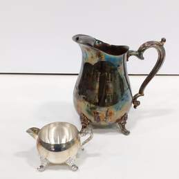 Silver Pitcher and Cream Holder