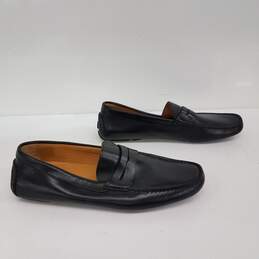 Bruno Magli Italy Napoli Black Leather Shoes Size 10.5