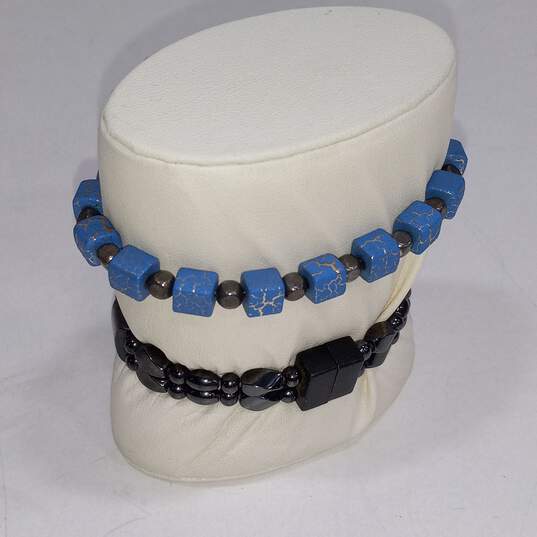 Bundle of Assorted Blue Fashion Jewelry image number 2