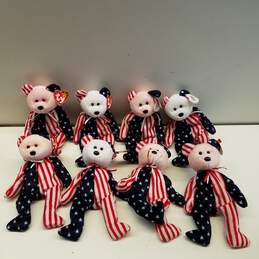 Bundle of 25 TY Beanie Baby Spangle  American Patriotic Bears alternative image