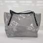 Kate Spade Shiny Gray Patent Leather Tote Shoulder Bag image number 4
