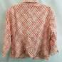 Coldwater Creek Women's Red/White Cotton Basketweave Jacket Size P12 image number 3