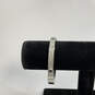 Designer Michael Kors Silver-Tone Rhinestone Hinged Bangle Bracelet image number 1