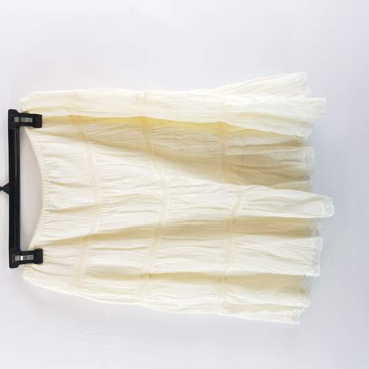Single Women Ivory Midi Skirt Size 8 NWT image number 2