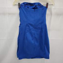 Cache Royal Blue Cocktail Mini Dress Women's Size 0 alternative image