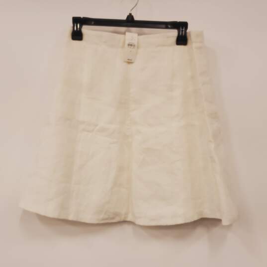 Loft Women White Skirt 6 NWT image number 1