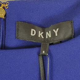 DKNY Women Blue Sheath Dress Sz 6 NWT alternative image