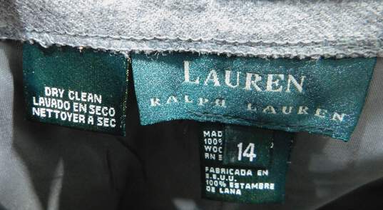 Lauren Ralph Lauren Men's Wool Dress Pants Green/ Grey Size 14 image number 2