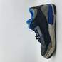 Air Jordan 3 Retro 'Sport Blue' Sneakers Men's Sz 10.5 Blk/Blue image number 2