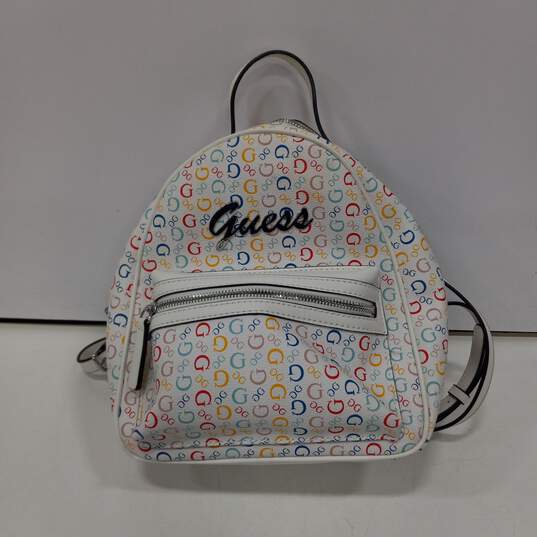 Guess Multicolor Pattern Mini Backpack image number 1