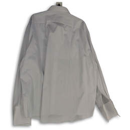 Mens White Long Sleeve Spread Collar Comfort Dress Shirt Size 47/18.5 XXL alternative image