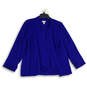 Womens Blue Long Sleeve Open Front Cardigan Sweater Size 2 image number 1