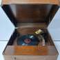 Vintage Admiral Record Player In Wooden Case image number 2
