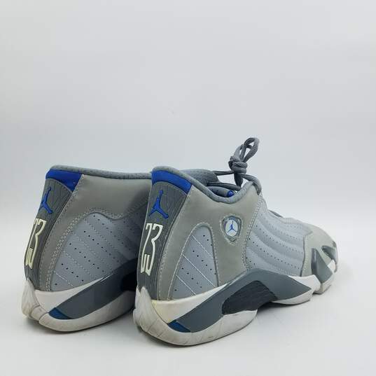 Air Jordan 14 Retro Sneaker Youth Sz.7Y Gray/Blue image number 4