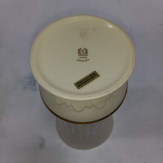 Lenox Porcelain Vase Decorated w/24k Gold image number 3