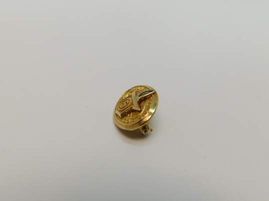 Vintage 10K Yellow Gold Northern Illinois Gas Co. 5 Year Service Pin 3.0g image number 2