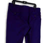 NWT Mens Blue Flat Front Slash Pockets Straight Leg Dress Pants Size 36R image number 1